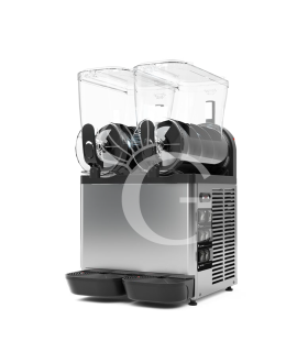 Macchina per sorbetto e granite 2 vasche 12 LT + 12 LT 0,75 KW