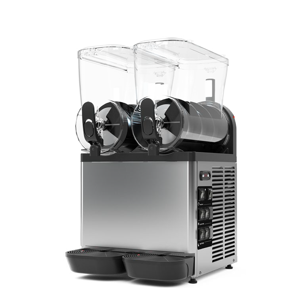 Macchina per sorbetto e granite 2 vasche 12 LT + 12 LT 0,75 KW