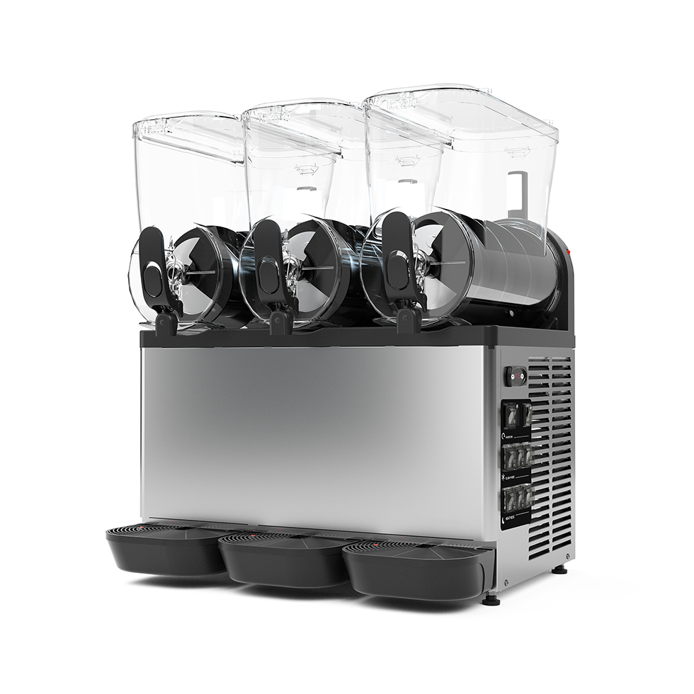 Macchina per sorbetto e granite 3 vasche 12 LT + 12 LT + 12 LT 1,1 KW