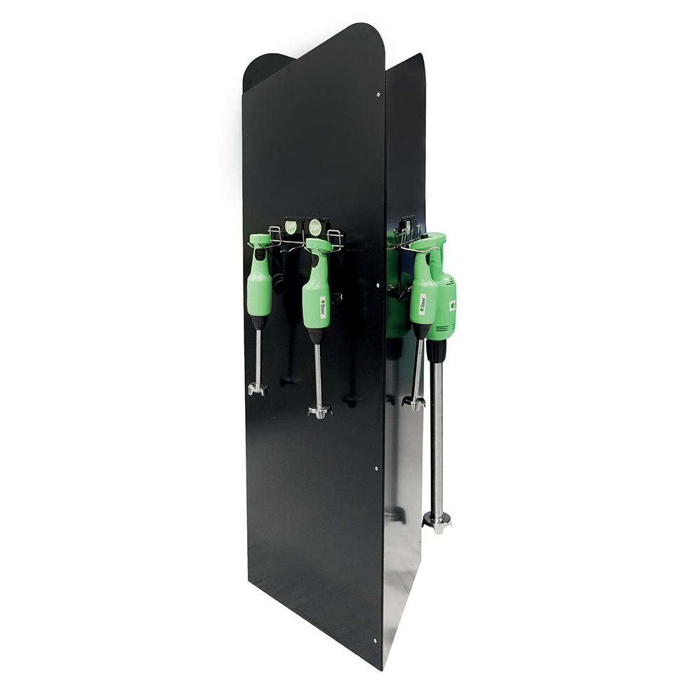 Espositore per 6 mixer ad immersione H 1800 mm