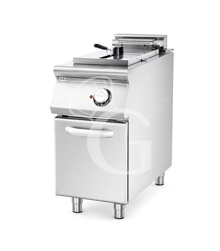 Friggitrice Industriale elettrica su armadio chiuso 1 vasca 15 LT 10,2 Kw Trifase