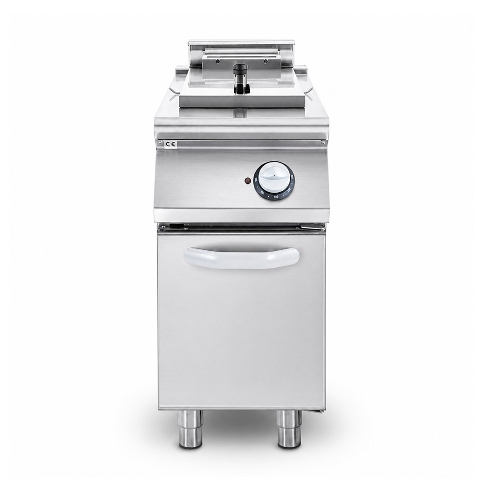 Friggitrice Industriale elettrica su armadio chiuso 1 vasca 15 LT 10,2 Kw Trifase