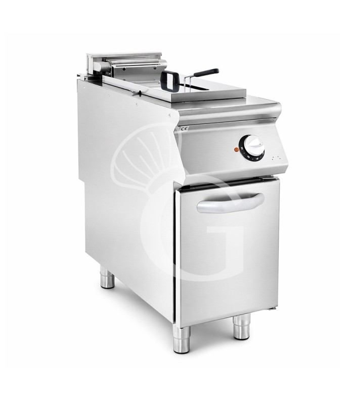 Friggitrice Industriale elettrica su armadio chiuso 1 vasca 15 LT 10,2 Kw Trifase