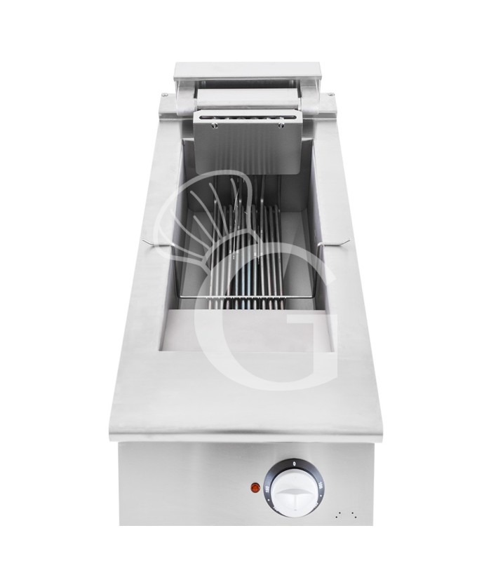 Friggitrice Industriale elettrica su armadio chiuso 1 vasca 15 LT 10,2 Kw Trifase