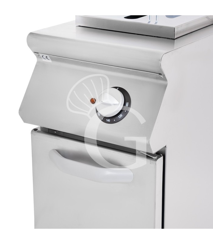 Friggitrice Industriale elettrica su armadio chiuso 1 vasca 15 LT 10,2 Kw Trifase