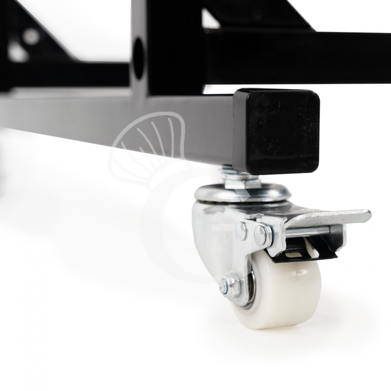 Supporto per espositore refrigerato in acciaio inox verniciato