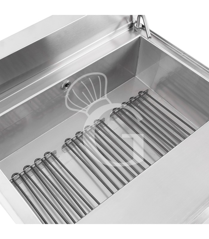 Cuocipasta professionale elettrico da banco 1 vasca 40 LT L 700 mm x P 650 mm x H 450 mm