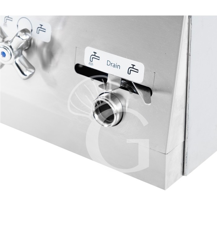 Cuocipasta professionale elettrico da banco 1 vasca 40 LT L 700 mm x P 650 mm x H 450 mm