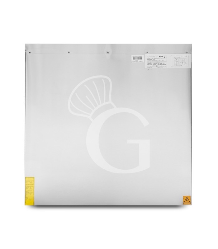 Saladette refrigerata statica con 2 porte, temperatura +2°C/+8°C, piano in acciaio inox