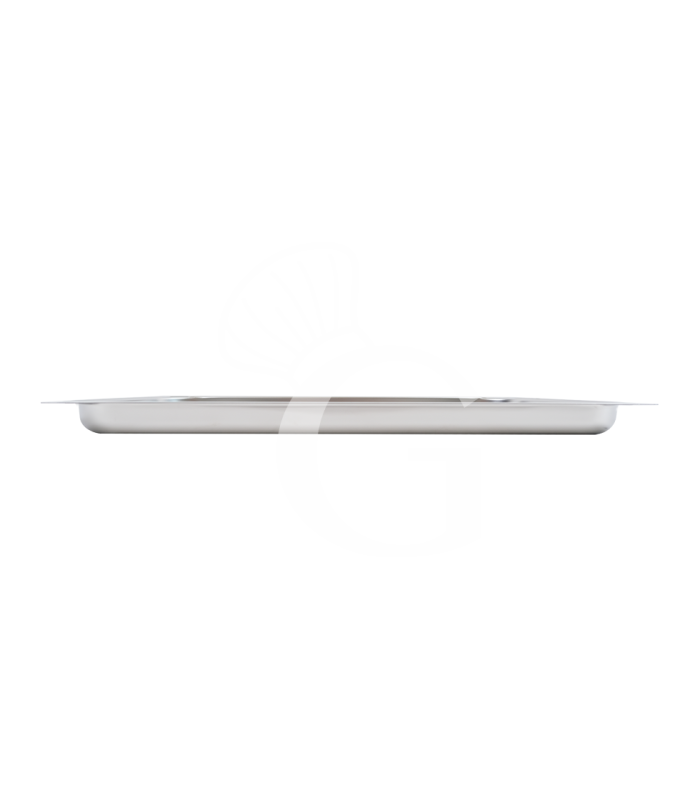 Teglia Rettangolare in acciaio inox AISI 304 GN1/1 L 530 x P 325 x H 20 mm