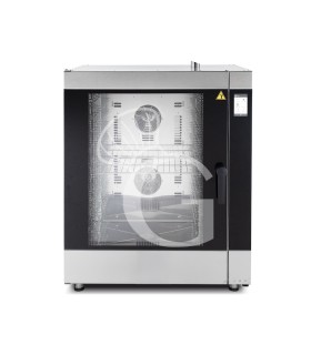 Forno elettrico convezione-vapore-misto touch screen,umidificatore,per 10 teglie GN1/1 o 600x400 mm con lavaggio automatico
