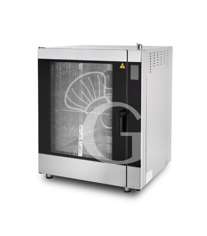 Forno elettrico convezione-vapore-misto touch screen,umidificatore,per 10 teglie GN1/1 o 600x400 mm con lavaggio automatico