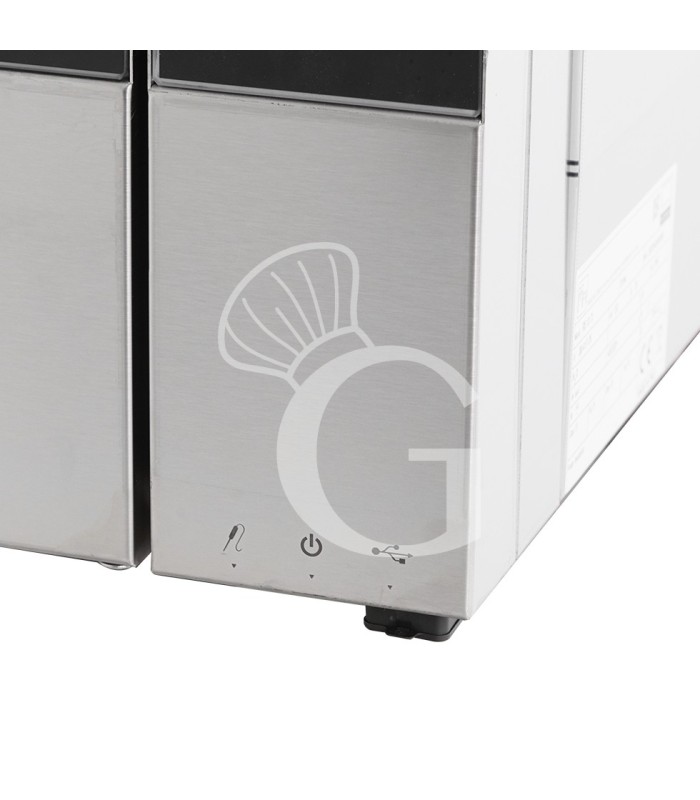 Forno elettrico convezione-vapore-misto touch screen,umidificatore,per 10 teglie GN1/1 o 600x400 mm con lavaggio automatico