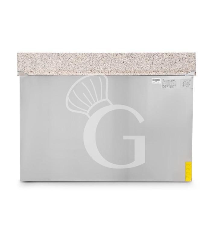 Saladette refrigerazione statica predisposta per 6 bacinelle GN1/4 con 3 porte