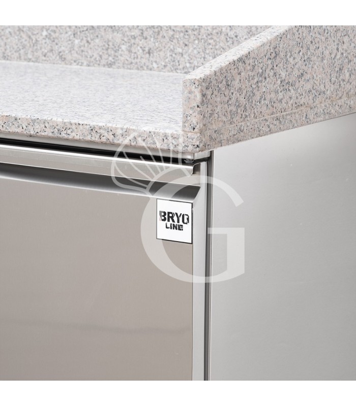 Saladette refrigerazione statica predisposta per 6 bacinelle GN1/4 con 3 porte