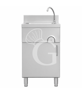 Lavamani per Cucina in Acciaio Inox AISI 304 con Mobile e Comando a Ginocchio