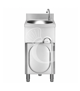 Lavamani Professionale in Acciaio Inox con Mobile e Comando a Ginocchio