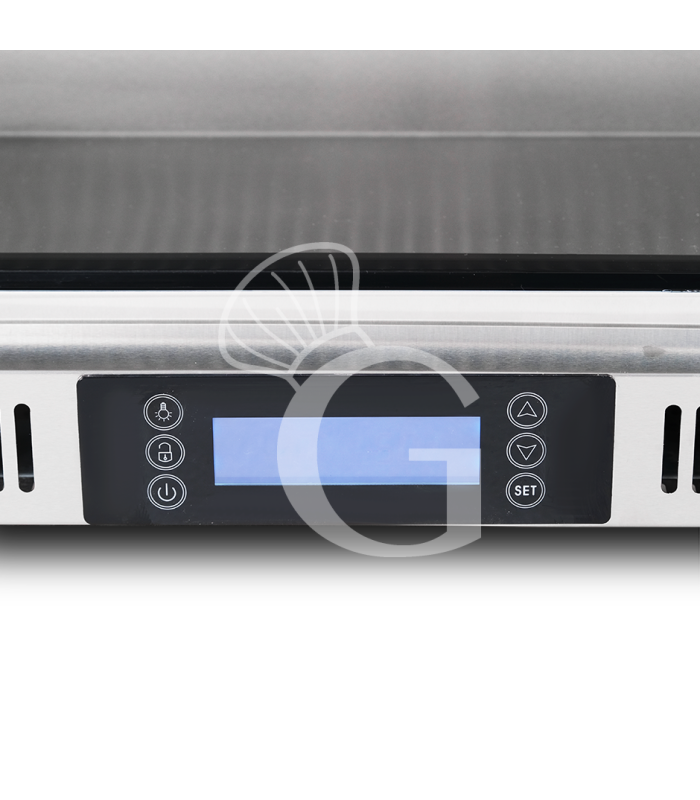 Armadio Refrigerato Professionale per Frollatura Carne +2°C / +10°C con Porta in Vetro - 110 Lt, Lampada UV e Controllo Umidità