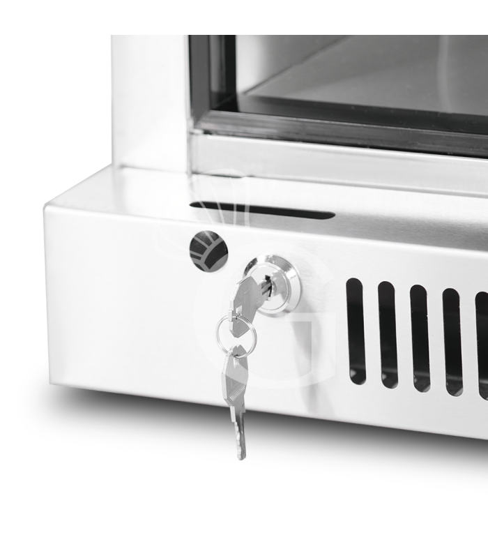 Armadio Refrigerato Professionale per Frollatura Carne +2°C / +10°C con Porta in Vetro - 110 Lt, Lampada UV e Controllo Umidità