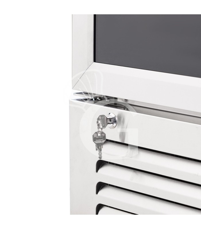 Armadio Refrigerato Professionale per Frollatura Carne +2°C / +10°C con Porta in Vetro - 270 Lt, Lampada UV e Controllo Umidità