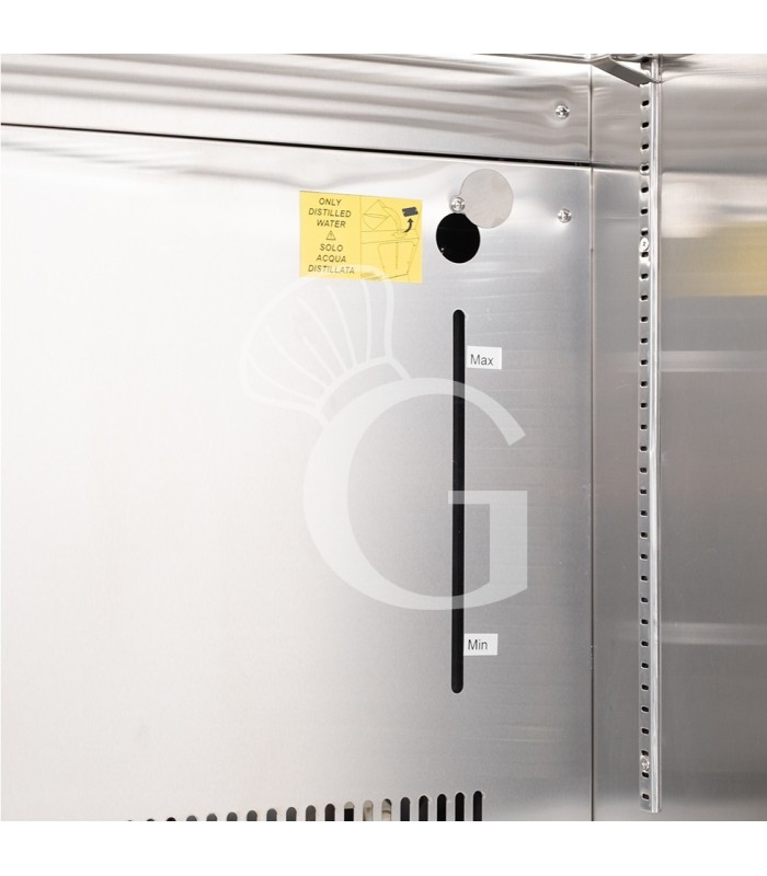Armadio Refrigerato Professionale per Frollatura Carne +2°C / +10°C con Porta in Vetro - 270 Lt, Lampada UV e Controllo Umidità