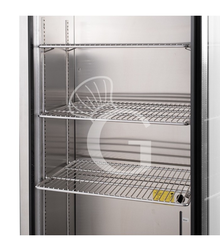 Armadio Refrigerato Professionale per Frollatura Carne +2°C / +10°C con Porta in Vetro - 270 Lt, Lampada UV e Controllo Umidità