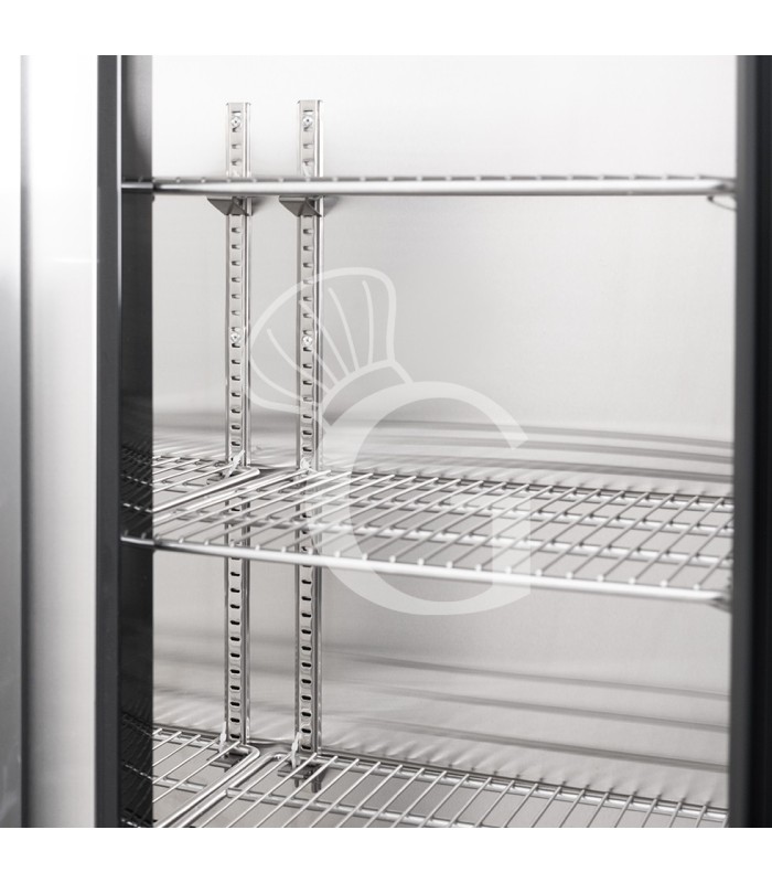 Armadio Refrigerato Professionale per Frollatura Carne +2°C / +10°C doppia porta vetro - 424 Lt, Lampada UV e Controllo Umidità