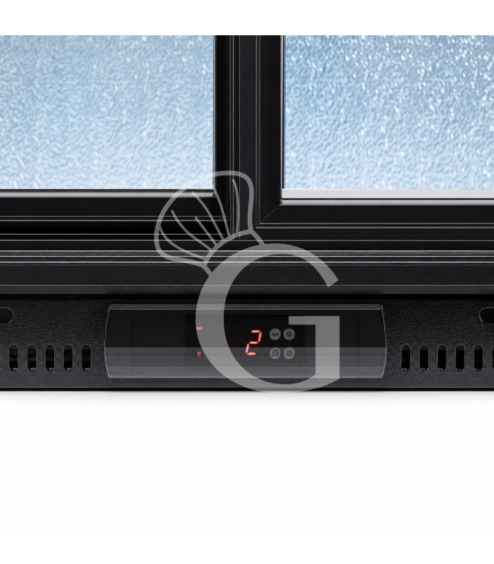 Vetrina frigo ventilata da banco o retrobanco orizzontale 2 porte scorrevoli 197 LT - temperatura +2°C/+10°C