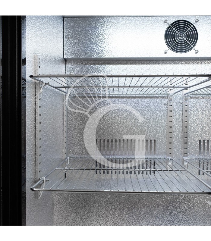 Vetrina frigo ventilata da banco o retrobanco orizzontale 2 porte scorrevoli 197 LT - temperatura +2°C/+10°C