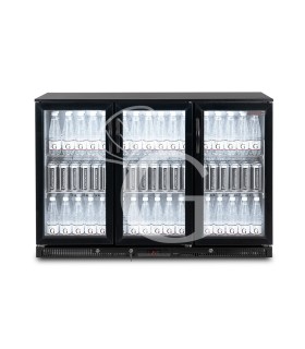 Vetrina frigo ventilata da banco o retrobanco orizzontale, 3 porte battenti 295 LT - temperatura 2°C/+10°C