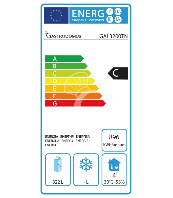 Tavolo refrigerato 2 cassetti a sinistra, 2 porte, lavello, rubinetto e alzatina, P 700 mm, +2°C/+8°C