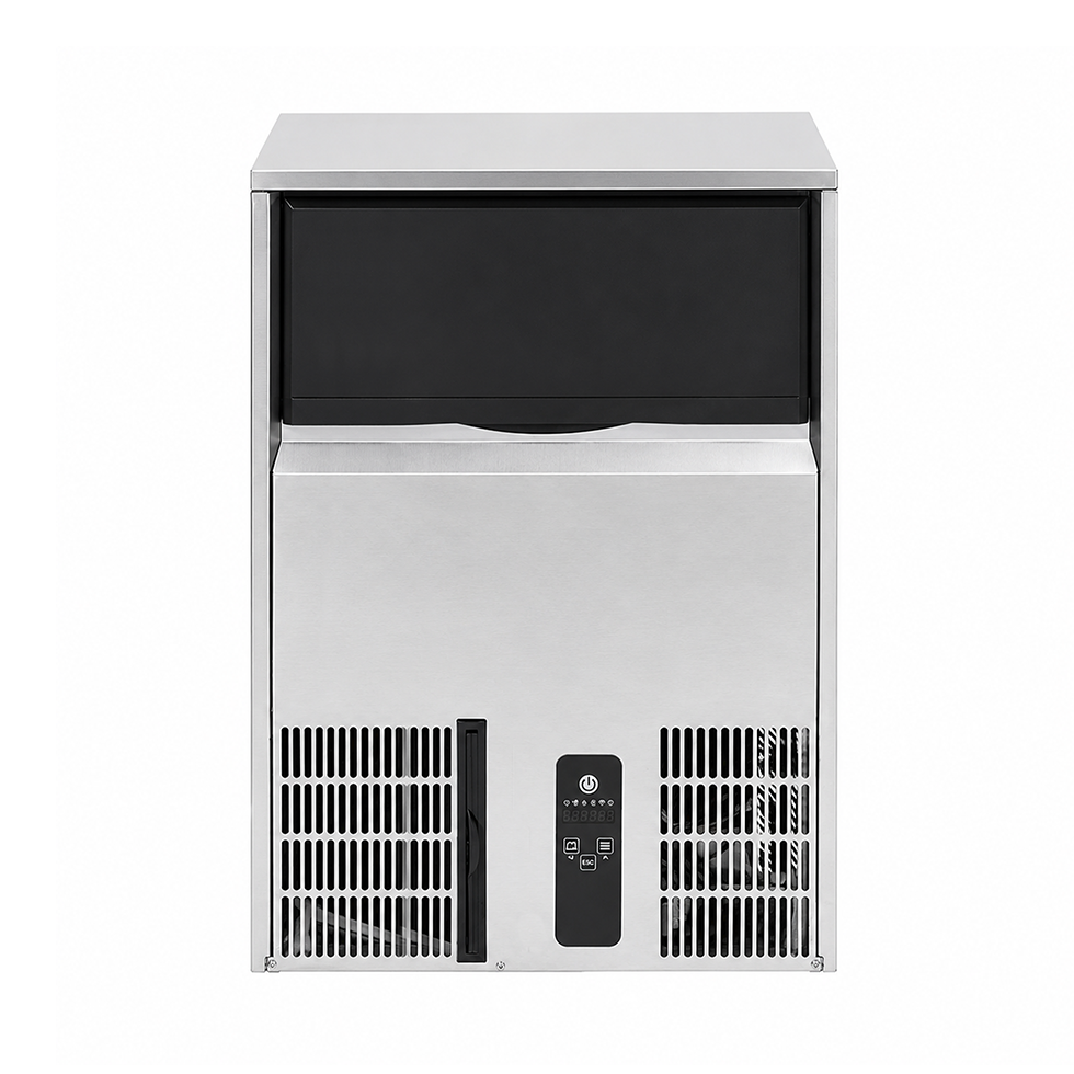 Macchina del ghiaccio monofase kg 60/24h cubetto pieno raffreddamento ad acqua