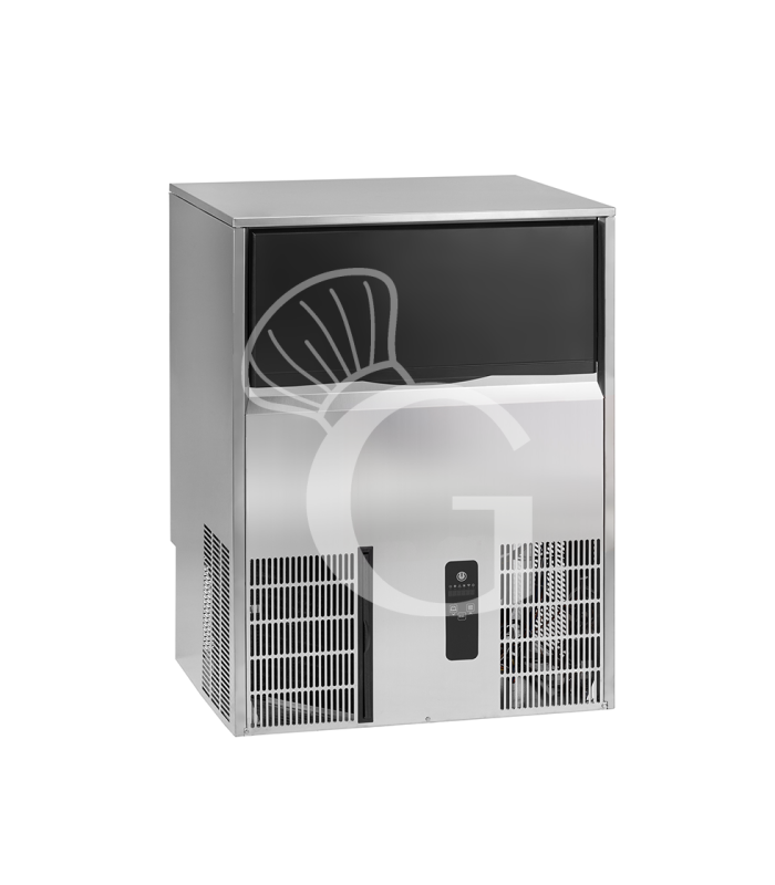 Macchina del ghiaccio monofase kg 80/24h cubetto pieno raffreddamento ad acqua