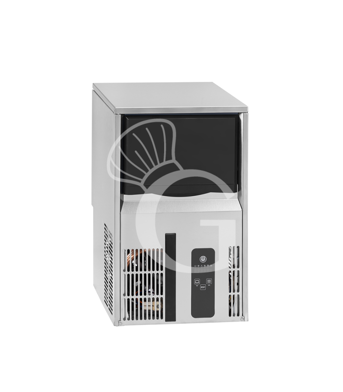 Macchina del ghiaccio monofase kg 25/24h cubetto pieno raffreddamento ad aria