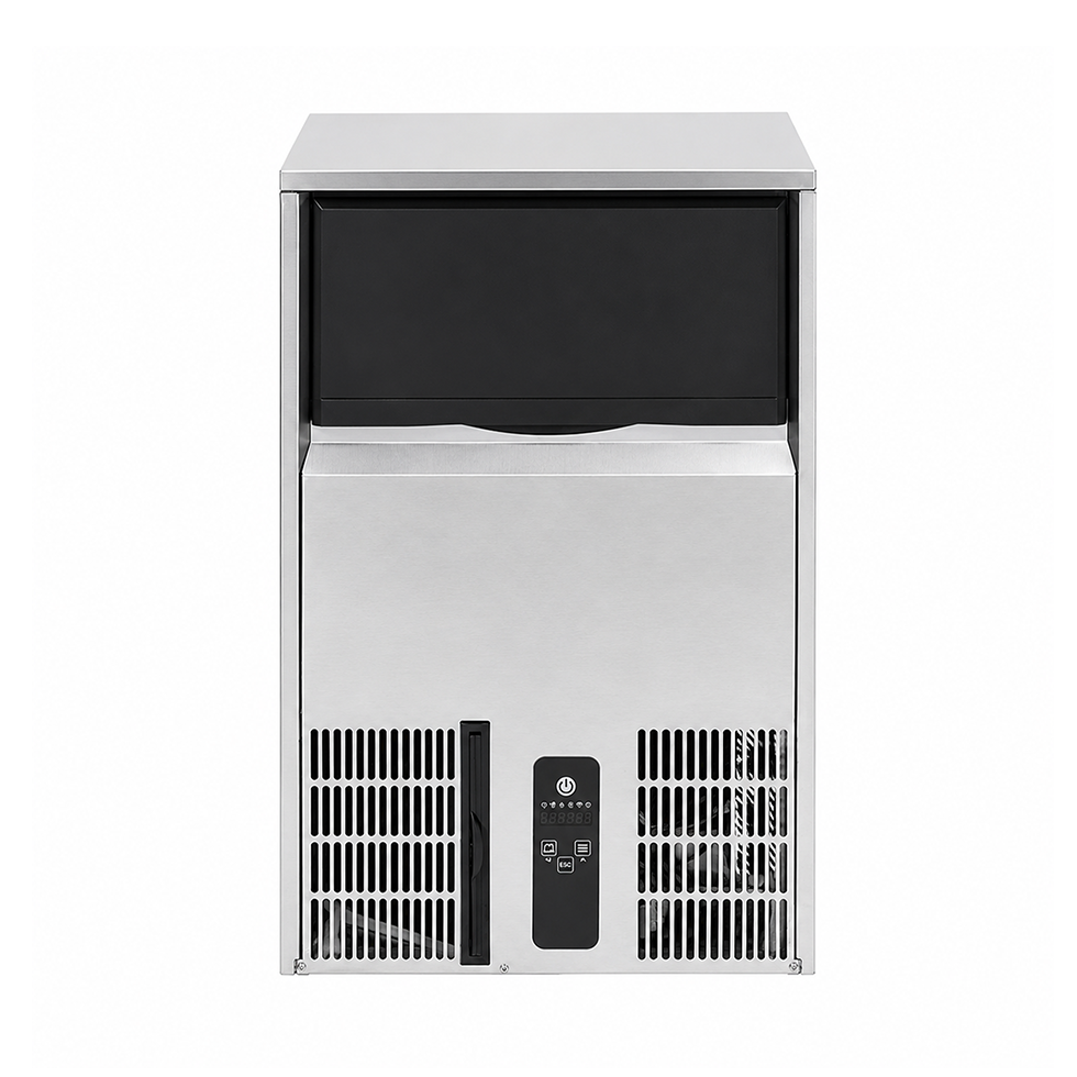 Macchina del ghiaccio monofase kg 45/24h cubetto pieno raffreddamento ad aria