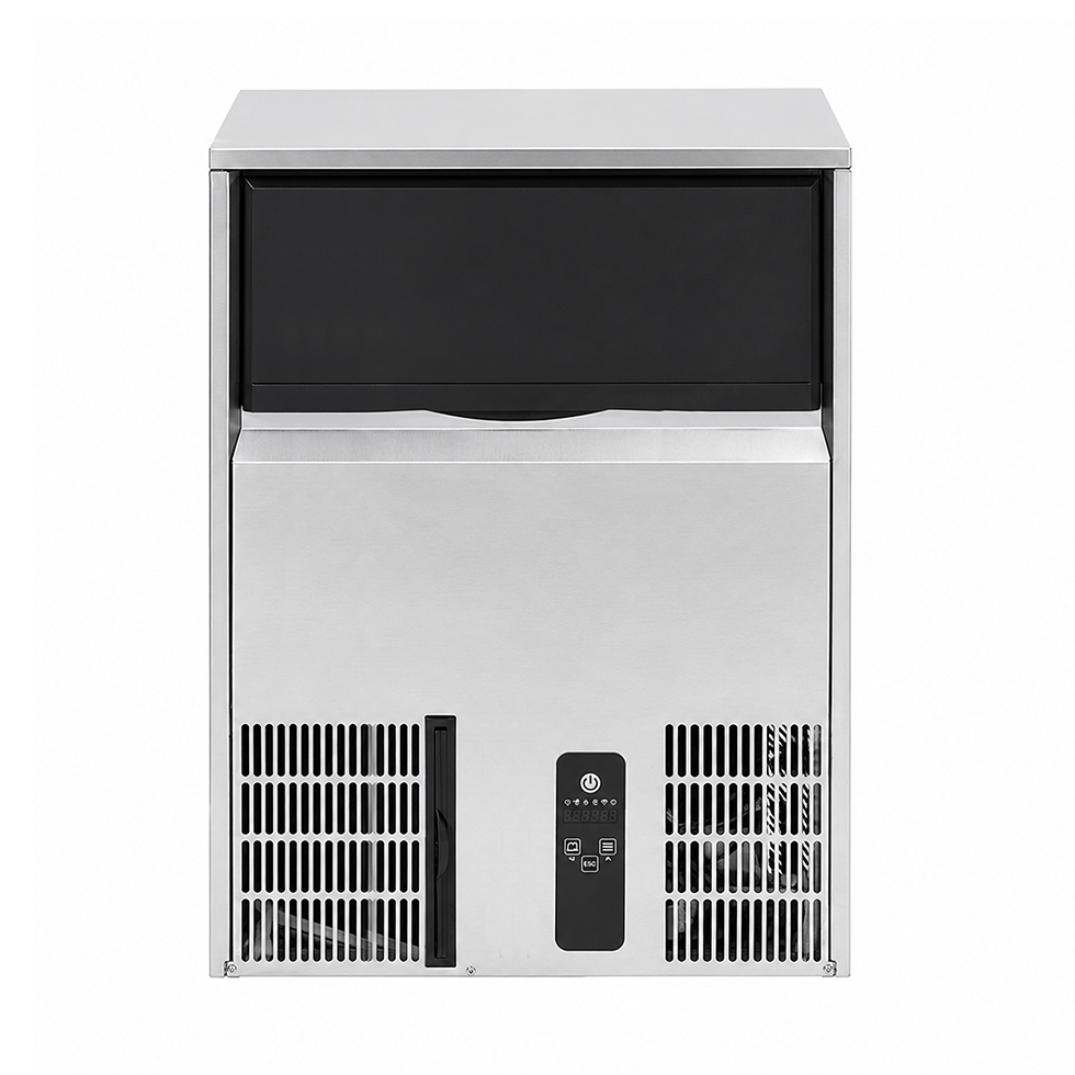 Macchina del ghiaccio monofase kg 135/24h cubetto pieno raffreddamento ad aria