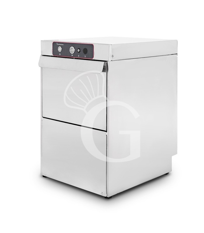 Lavabicchieri Professionale cesto Ø350 mm H210 elettromeccanica a doppia parete con dosatori brillantante e detergente