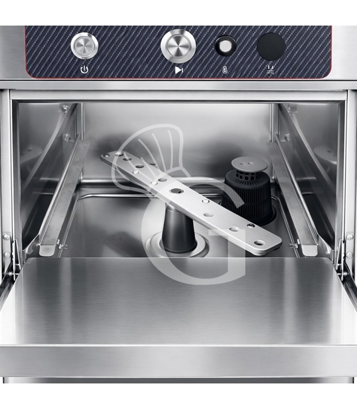 Lavabicchieri Professionale cesto Ø350 mm H210 elettromeccanica a doppia parete con dosatori brillantante e detergente