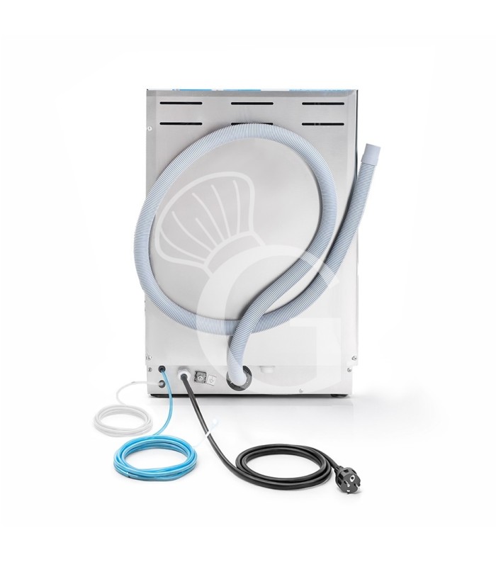 Lavabicchieri Professionale 40x40 H270 elettromeccanica a doppia parete, dosatore brillantante/detergente, pompa di scarico