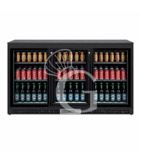 Frigo Vetrina Retrobanco 320 Litri con Porte in Vetro Scorrevoli – Altezza 87 cm