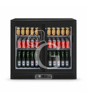 Vetrina orizzontale a refrigerazione ventilata per bibite 2 porte scorrevoli 202 LT +2°C/+8°C, H 870 mm