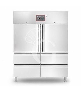 Armadio Refrigerato Ventilato con 2 porte e 4 Cassettoni -2°C/+8°C - 1333 LT classe energetica E