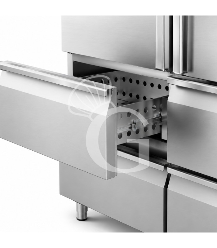 Armadio Congelatore Ventilato con 2 porte e 4 Cassettoni -18°C/-22°C - 1333 LT classe energetica E