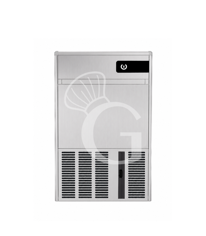 Macchina del ghiaccio monofase kg 35/24h cubetto cavo raffreddamento ad acqua