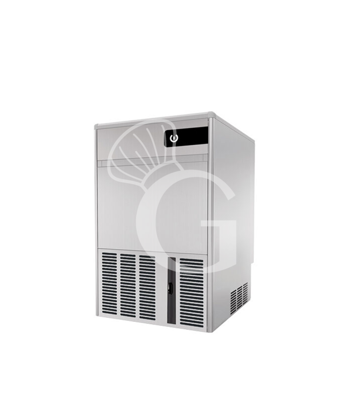 Macchina del ghiaccio monofase kg 35/24h cubetto cavo raffreddamento ad acqua