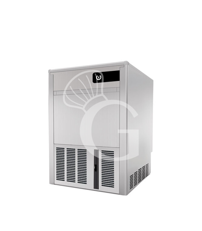 Macchina del ghiaccio monofase kg 45/24h cubetto cavo raffreddamento ad acqua