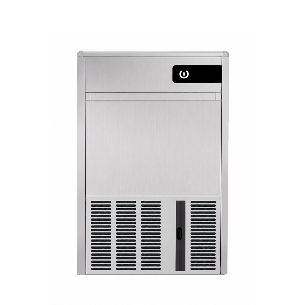 Macchina del ghiaccio monofase kg 45/24h cubetto cavo raffreddamento ad acqua