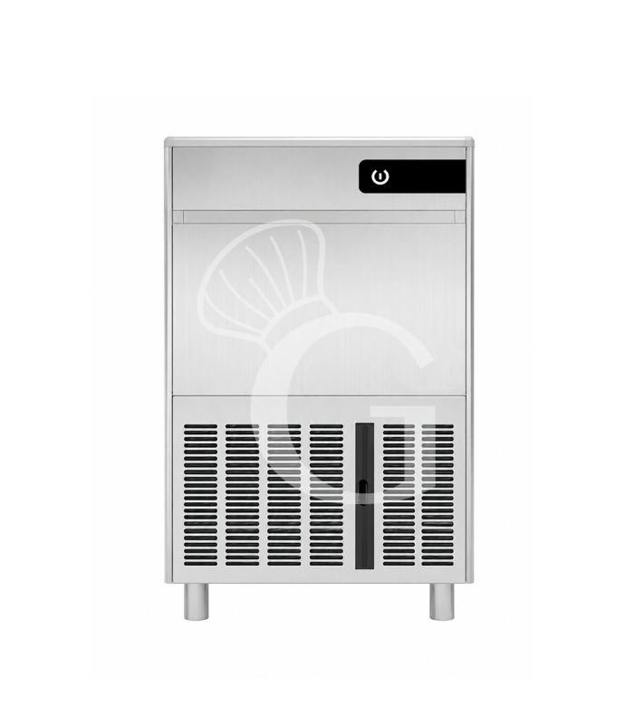 Macchina del ghiaccio monofase kg 50/24h cubetto cavo raffreddamento ad acqua