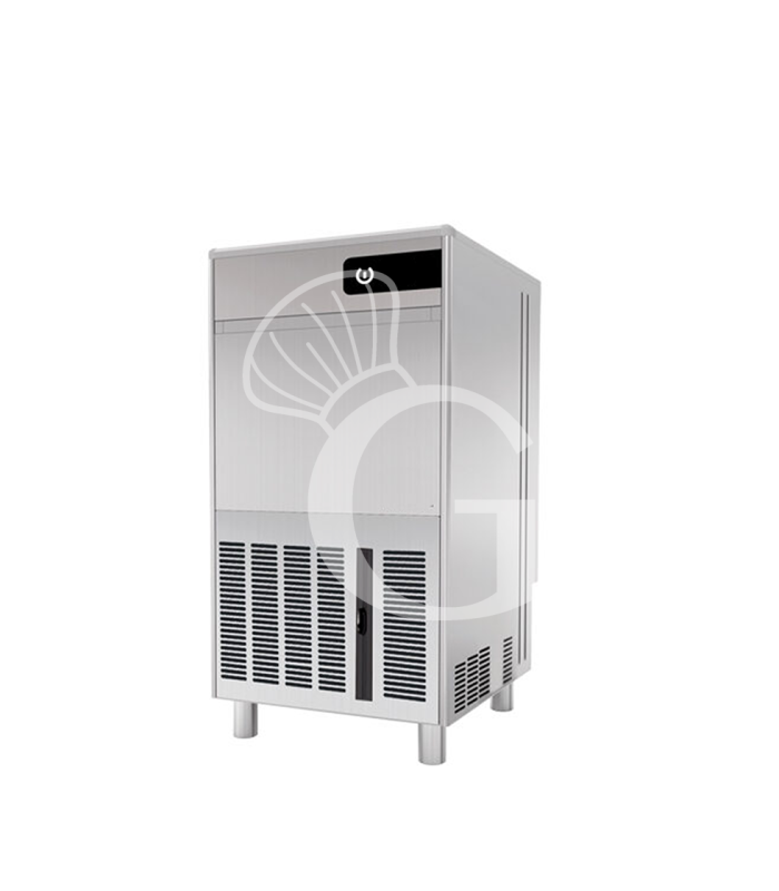 Macchina del ghiaccio monofase kg 50/24h cubetto cavo raffreddamento ad acqua
