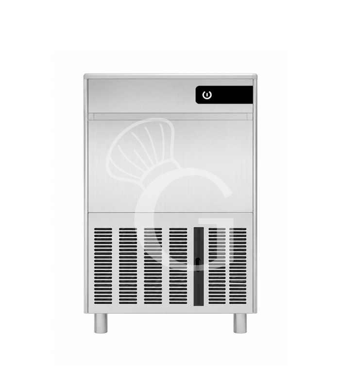 Macchina del ghiaccio monofase kg 60/24h cubetto cavo raffreddamento ad acqua